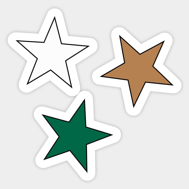 Stetson University Star (3-Pack) Sticker Sticker by AashviPatel